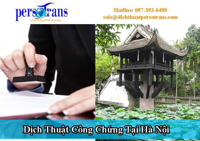 Địa chỉ dịch thuật công chứng tại Hà Nội