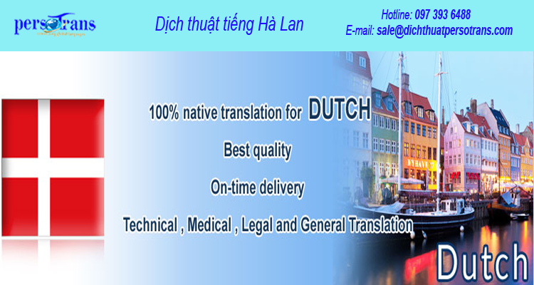 Dịch thuật tiếng Hà Lan tại Hà Nội