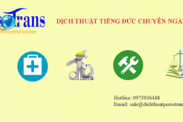 dịch thuật tiếng đức chuyên ngành