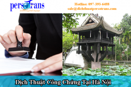 dịch thuật công chứng tại hà nội