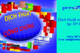 Dịch thuật công chứng quận Tân Bình