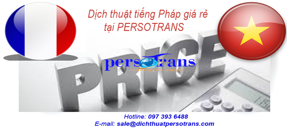 Dịch thuật tiếng Pháp giá rẻ