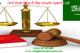 dịch thuật tiếng ả rập chuyên ngành luật