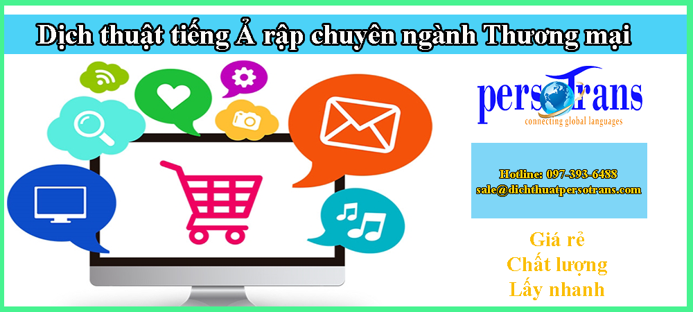 dịch thuật tiếng ả rập chuyên ngành thương mại