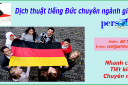 dịch thuật tiếng đức chuyên ngành giáo dục