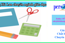 dịch thuật tiếng hà lan chuyên ngành giáo dục