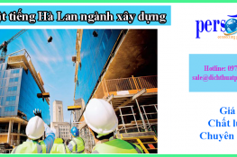 dịch thuật tiếng hà lan chuyên ngành xây dựng