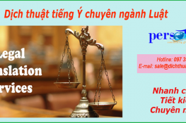 dịch thuật tiếng ý chuyên ngành luật