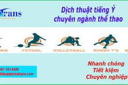 dịch thuật tiếng ý chuyên ngành thể thao