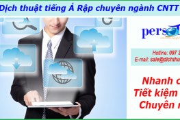 dịch thuật tiếng ả rập chuyên ngành cntt