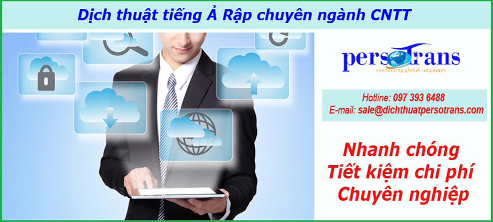 dịch thuật tiếng ả rập chuyên ngành cntt