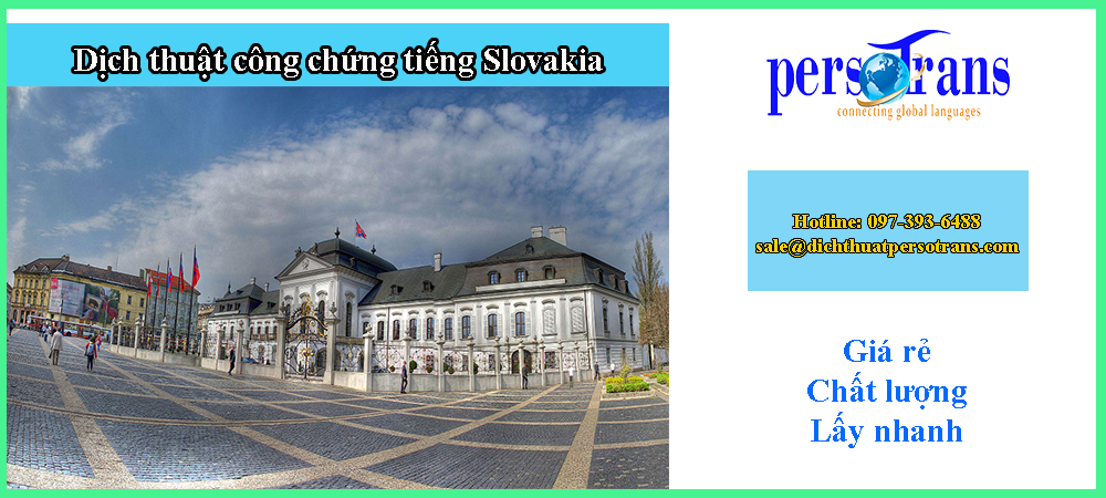 dịch thuật công chứng tiếng slovakia